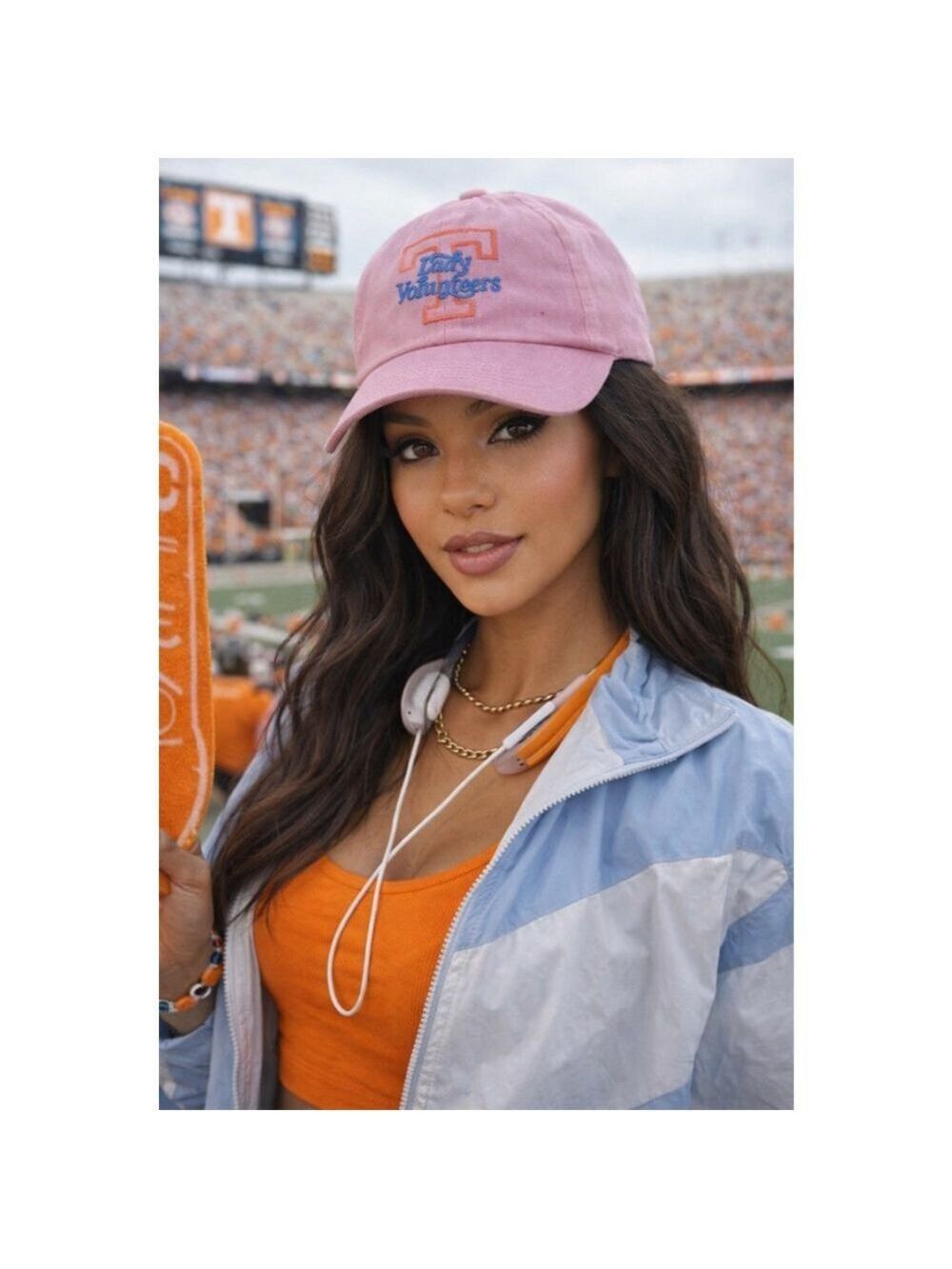 Women's autographed Pink Lady Volunteers (Vols) Baseball Cap